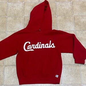 🥰VTG, Russell Cardinals #10 Athletic Red Hoodie Size S Youth